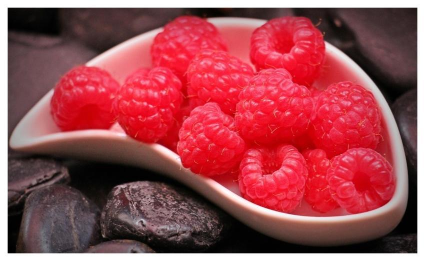 Raspberries Fruits Food Red Fruits