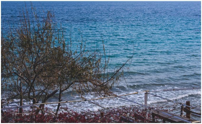 A beautiful seaside view in İzmir, Türkiye, featur