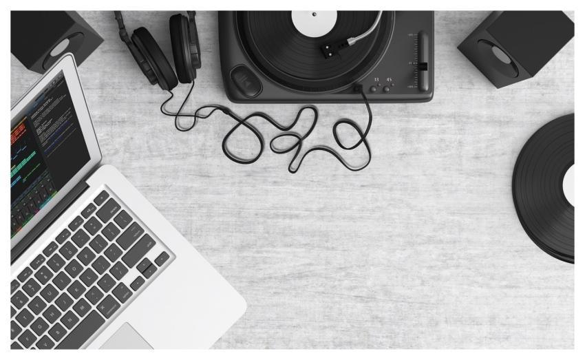Turntable Music Laptop Audio