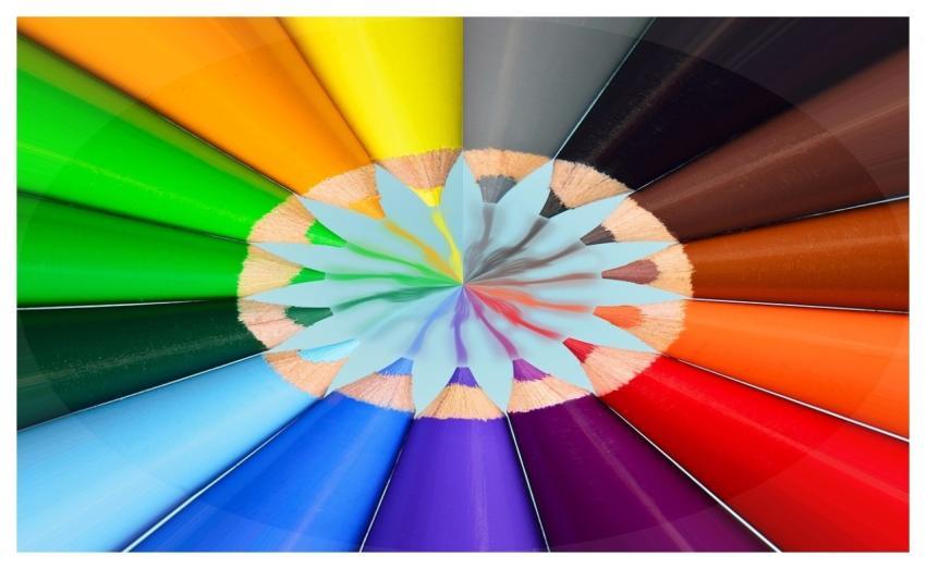 Crayons Abstract Color Pattern