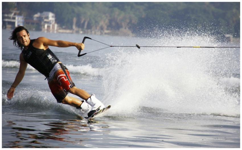 Experience the thrill of wakeboarding with this ac