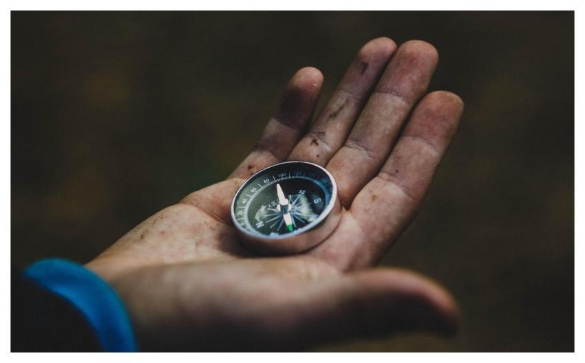 Compass Hand Travel Direction