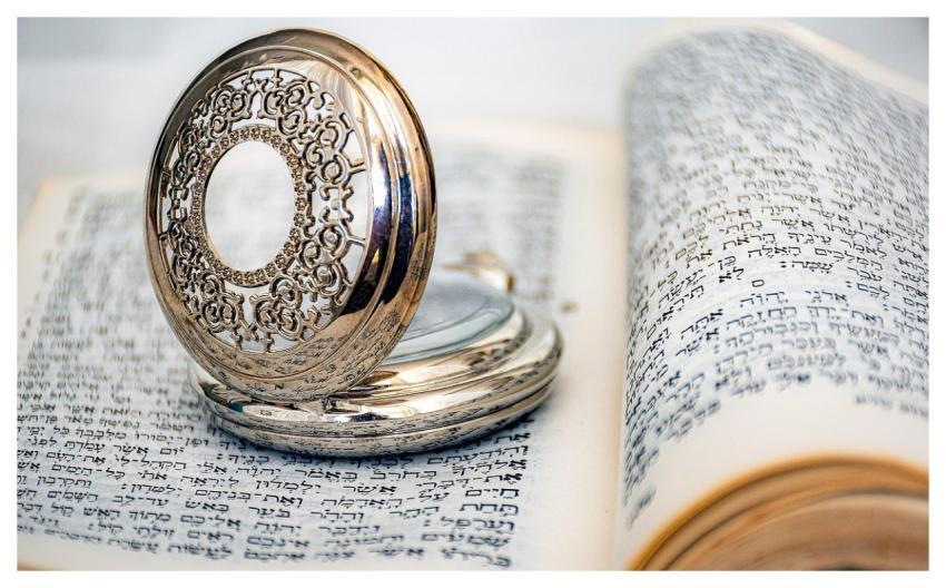 Pocket Watch Hebrew Text Religion Education