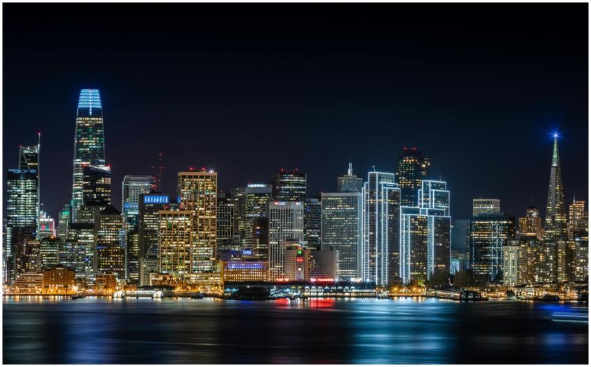 Stunning view of San Francisco's skyline with illu