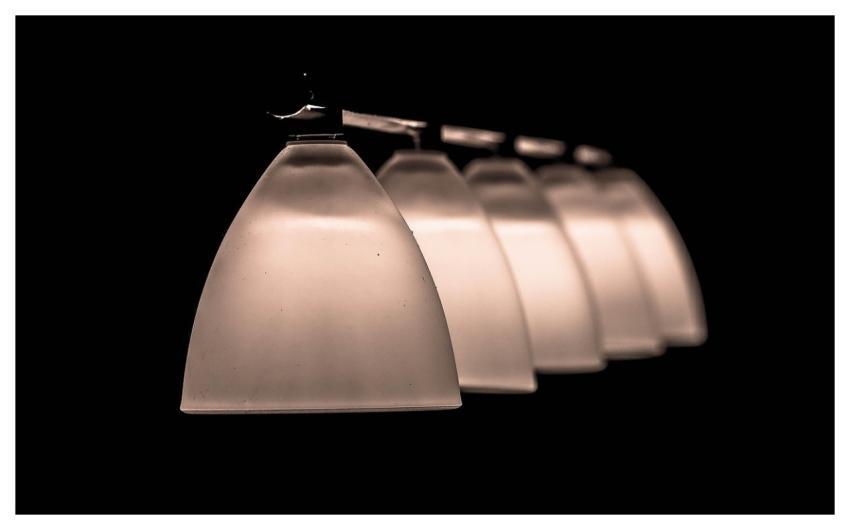 Abstract Lights Dark Serene