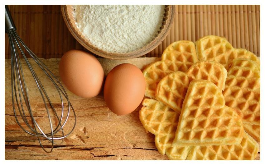 Waffles Eggs Flour Whisk