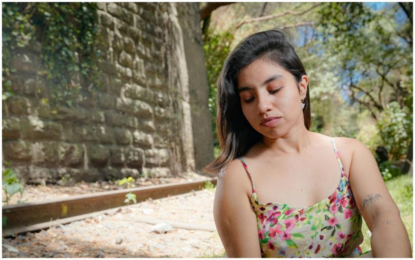 Young Woman Relaxing Sunlit