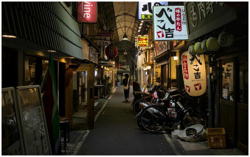 Free stock photo of alley, billboards, japan