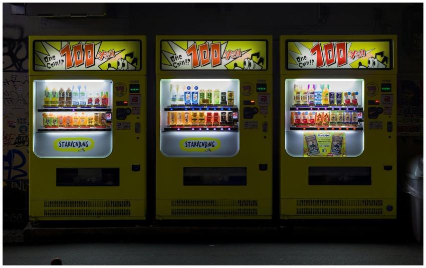 Three Vending Machines