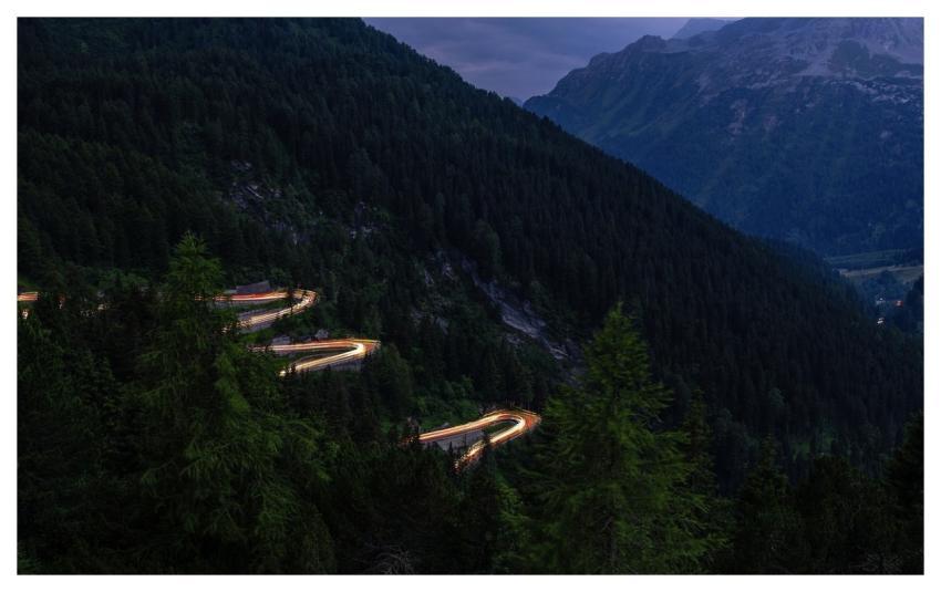 Alps Nature Light Traces Malojapass