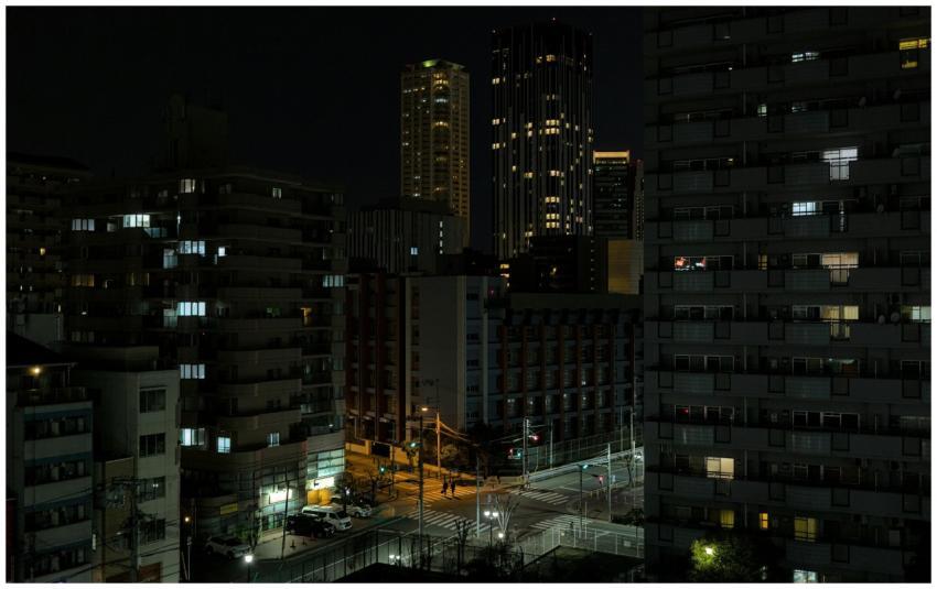 Osaka Nighttime Cityscape
