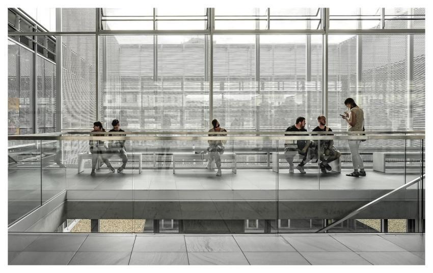 Sitting Museum Glass Building