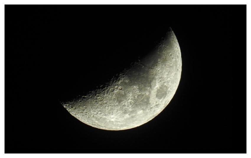 Moon Celestial Bodies Night Sky Close Up