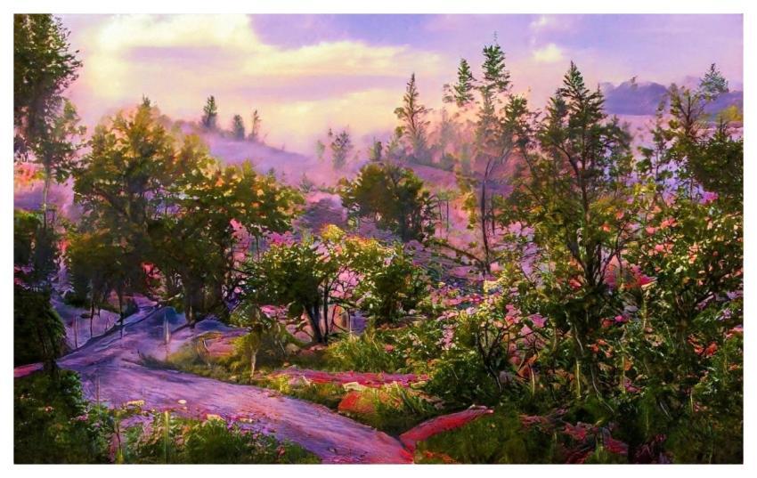 Trees Landscape Nature Abstract Art