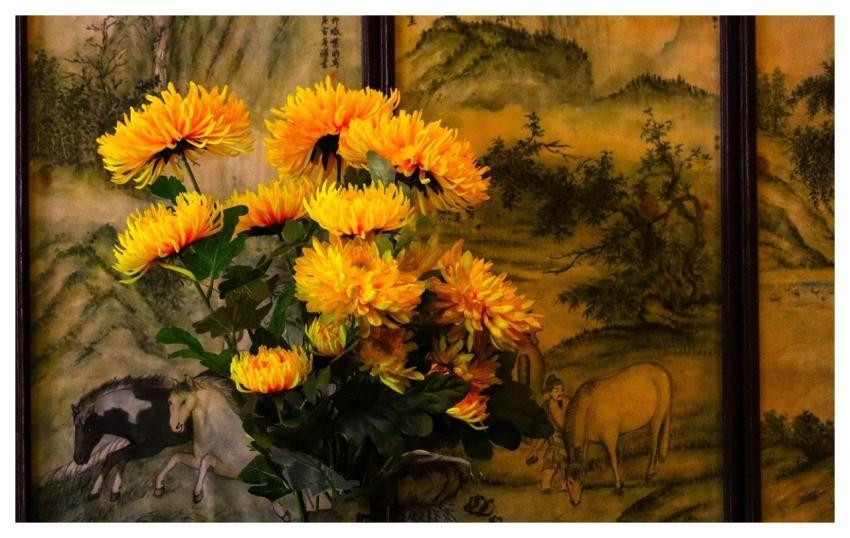Flowers Painting Mural Flower Background