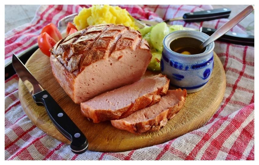 Meatloaf Food Meal Liver Cheese