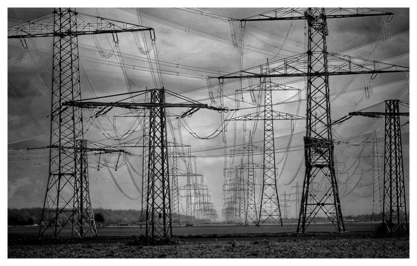 Electricity Pylons Power Cable Energy Technology