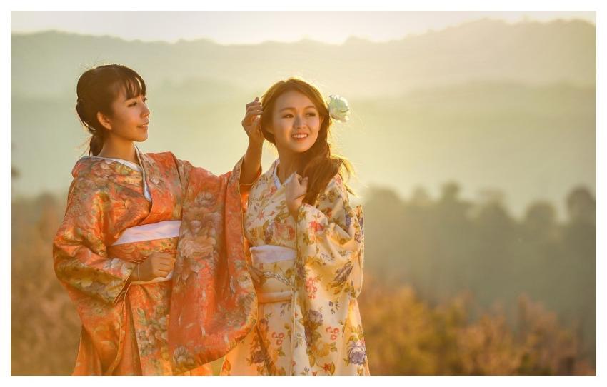 Girls Asia Kimono Geishas
