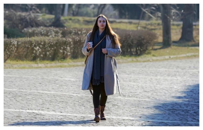 Woman Cup Outdoors Drink