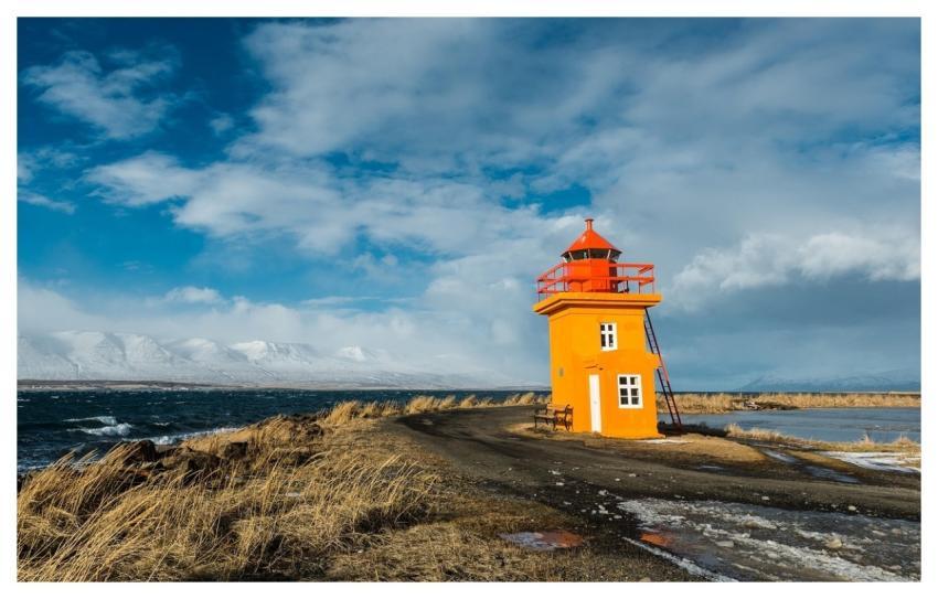 Iceland Lighthouse Coast Landscape