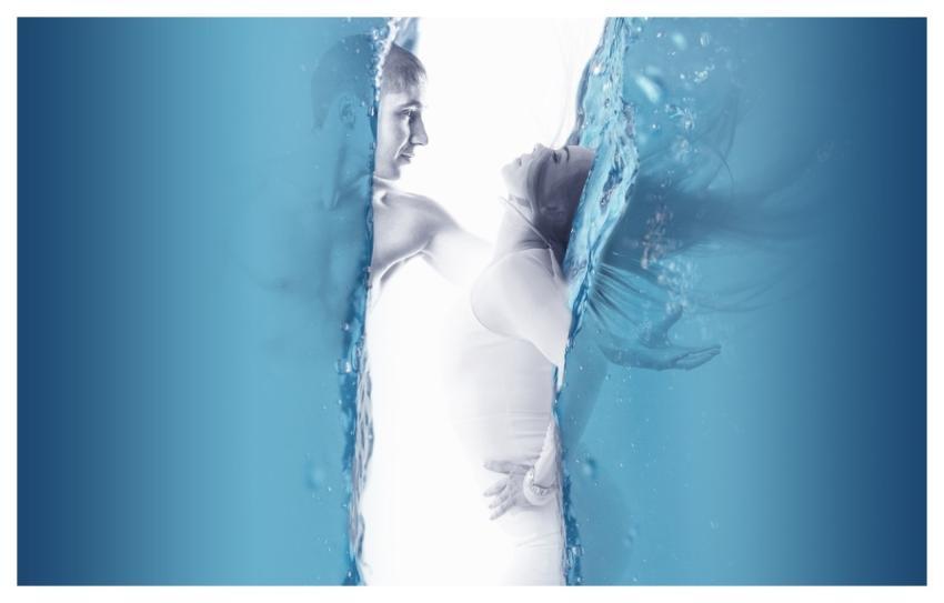 Woman Man Water Pair
