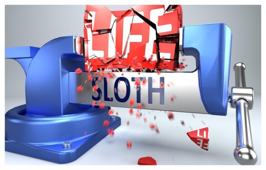 Sloth Ruin Free Background 4K Wallpaper