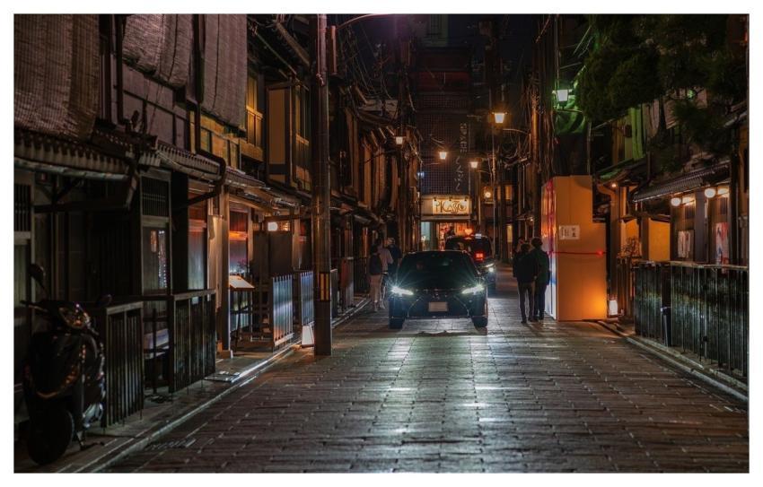 Street Alley Kyoto Night