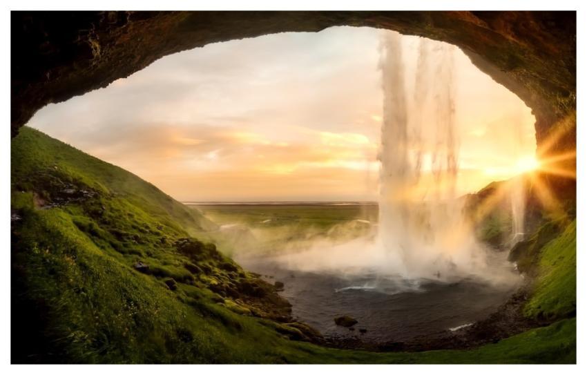 Iceland Waterfall Seljalandsfoss Stream