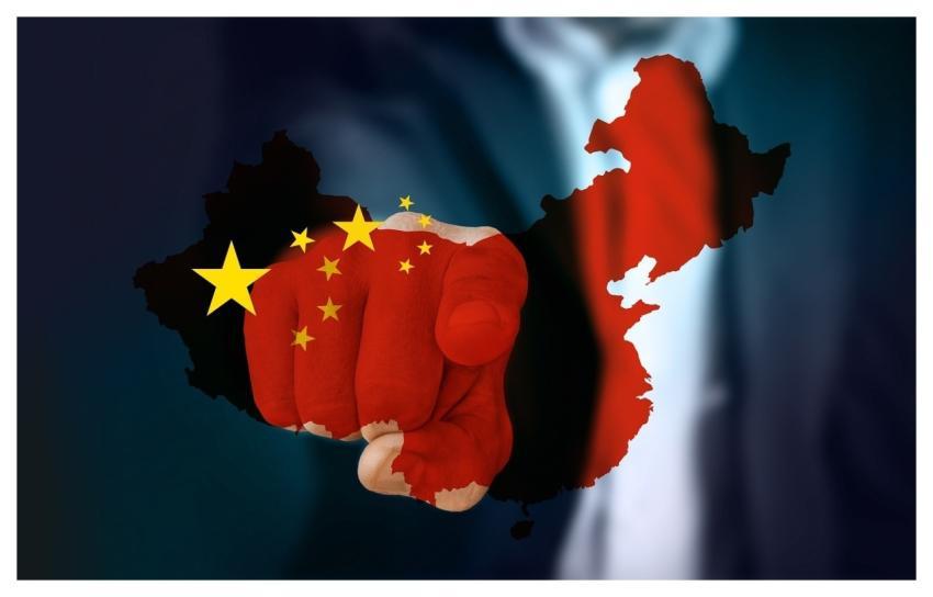 Businessman China Map Hand