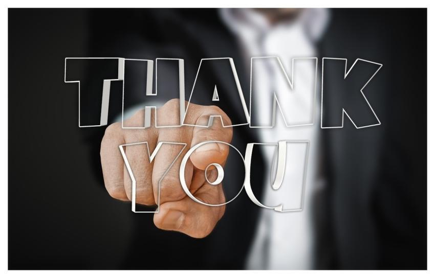 Thank You Thank You Very Much Hand Finger