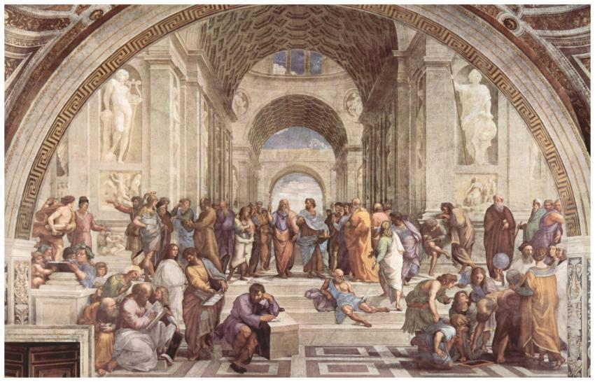 Famous Renaissance painting by Raphael depicting v