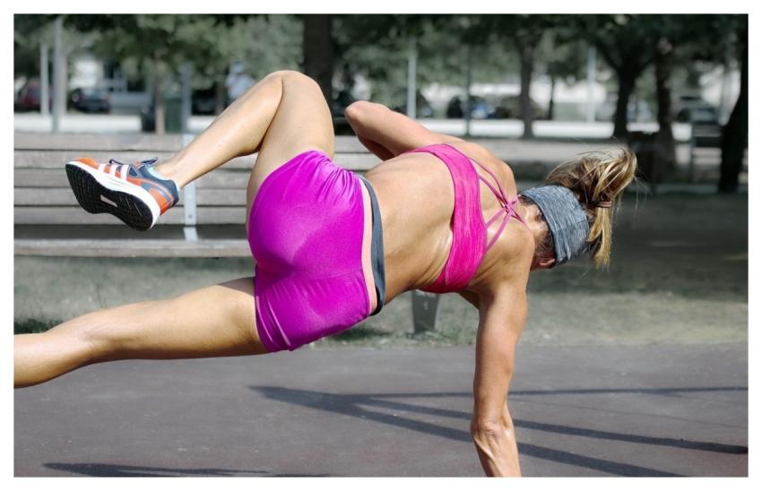 Woman Exercising Outdoor Formation