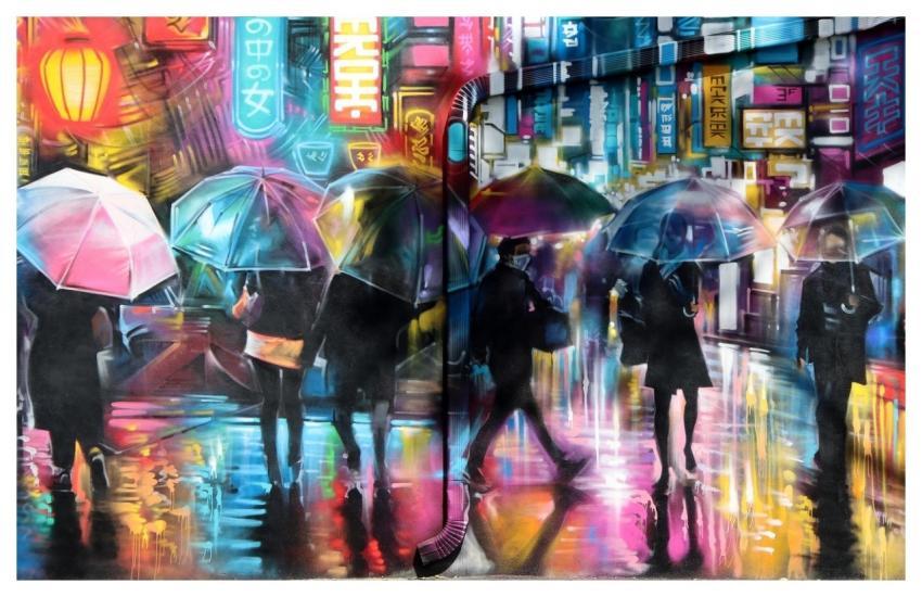 Mural Graffiti Nature Wall Art