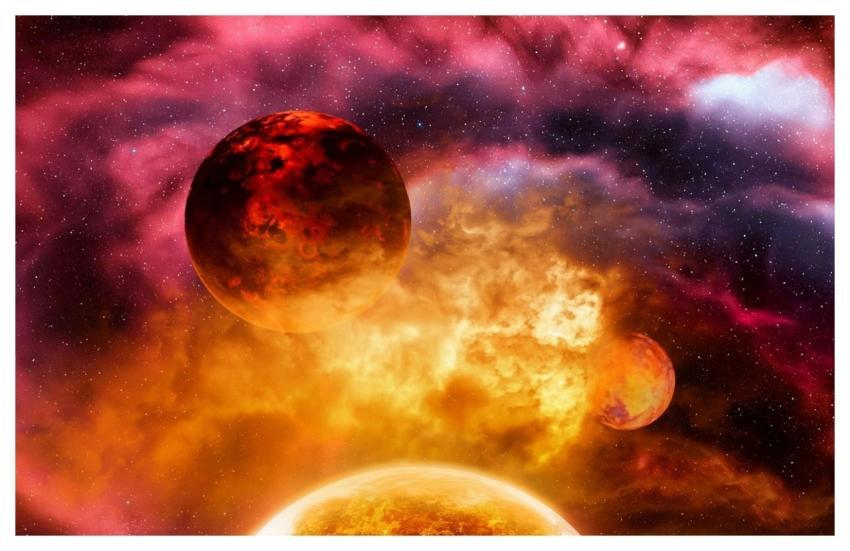 Exoplanet Free Background Planet Space Wallpaper