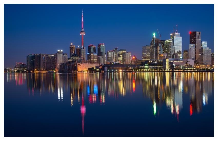Buildings Cn Tower Nature River