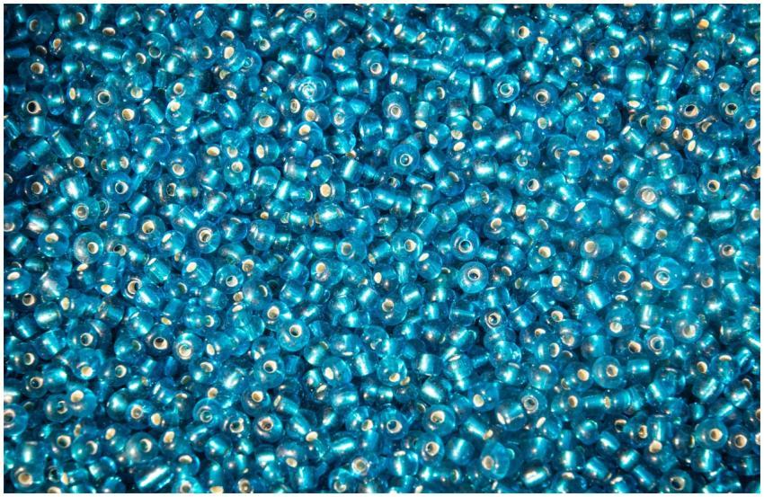 A collection of shiny turquoise beads perfect for