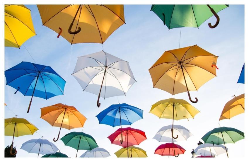 Umbrellas Colorful Hang Parasols