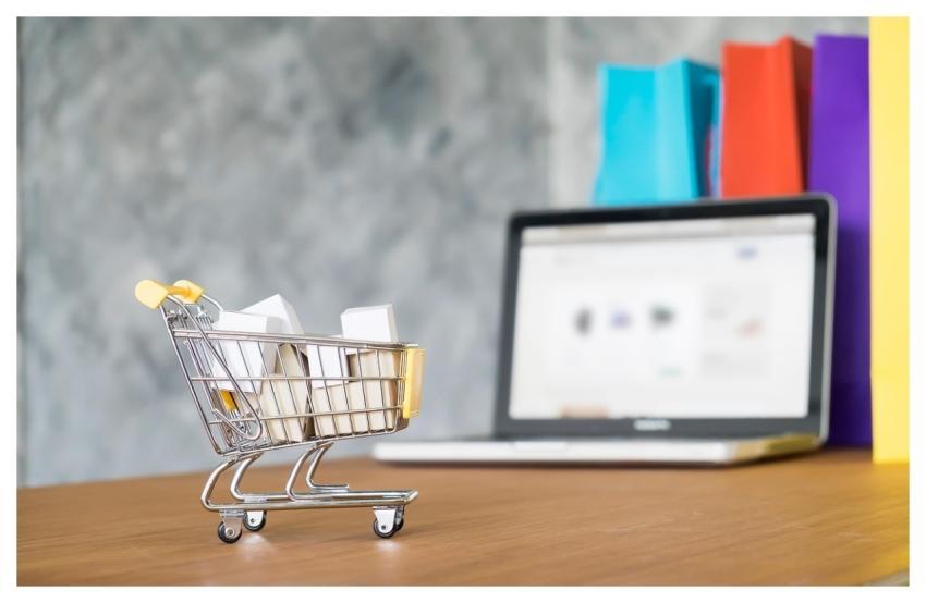 Miniature Shopping Cart Shop Retail Cart