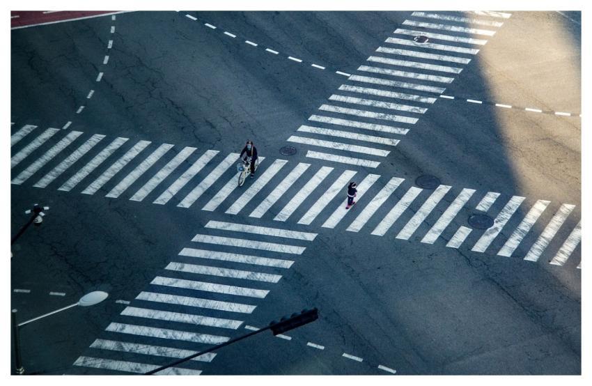 Crossing Crosswalk Transition Road