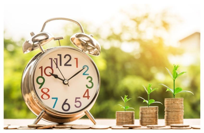 Clock Money Growth Grow