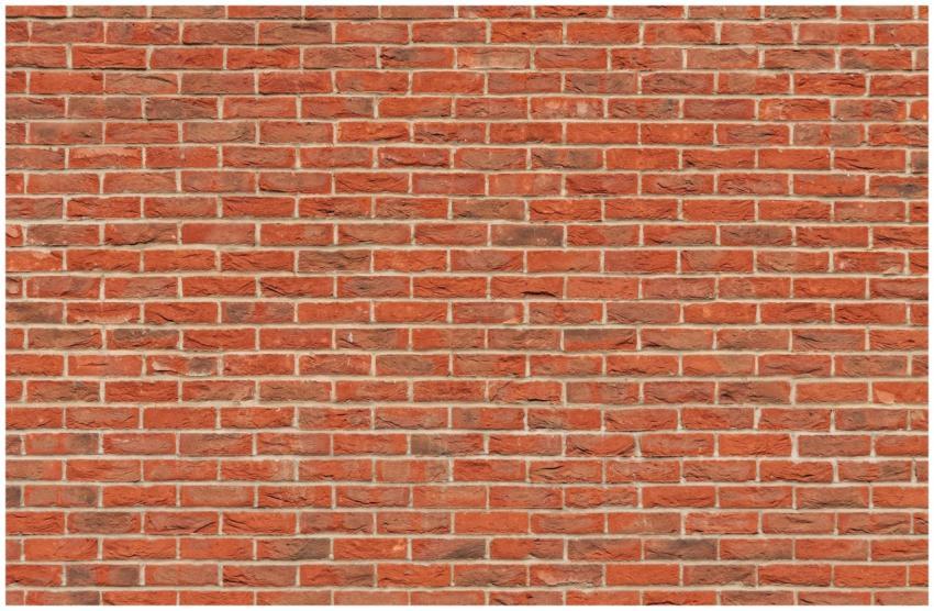 A classic red brick wall background, perfect for d