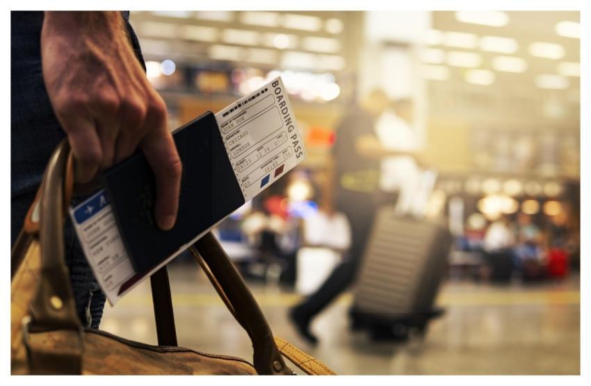 Merry Christmas Boarding Pass Travel Airport