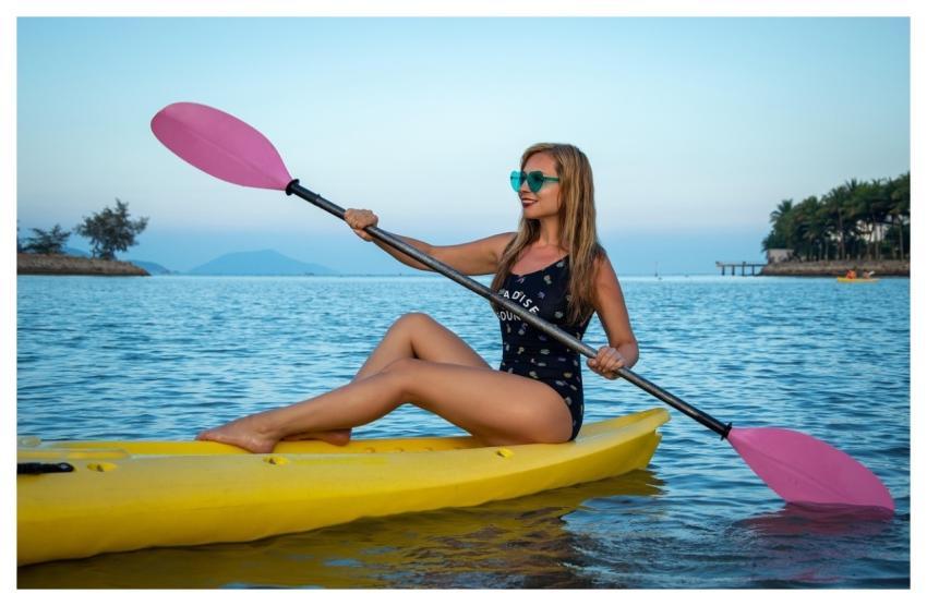 Woman Kayak Sport Swim