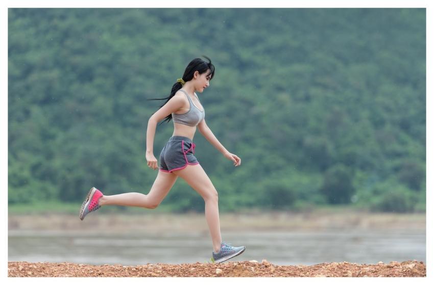 Woman Running Run Fitness