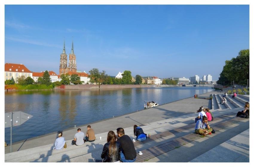 Landscape Cityscape River Buildings