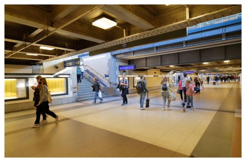 People Subway Transport Stand