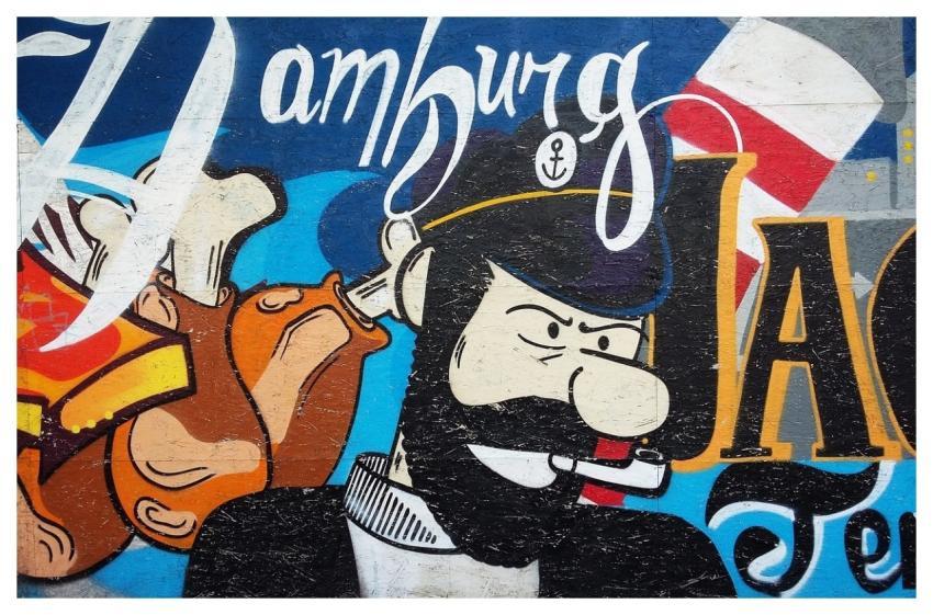 Hamburg Germany Murals Drawing