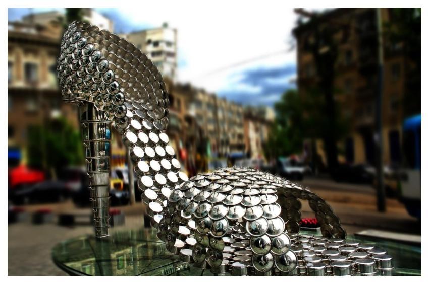 Ukraine Shoe Sculpture Art Installation Monument