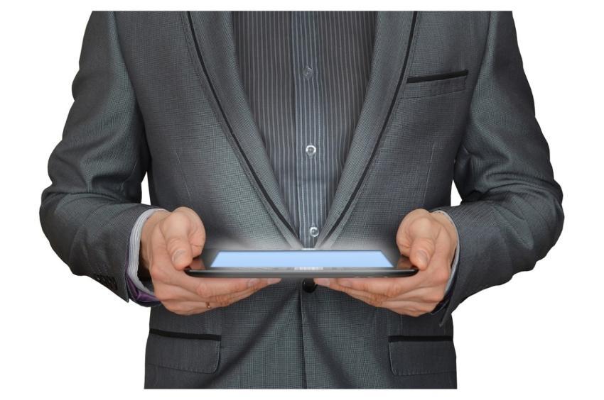 Man Businessman Tablet Computer Online Business
