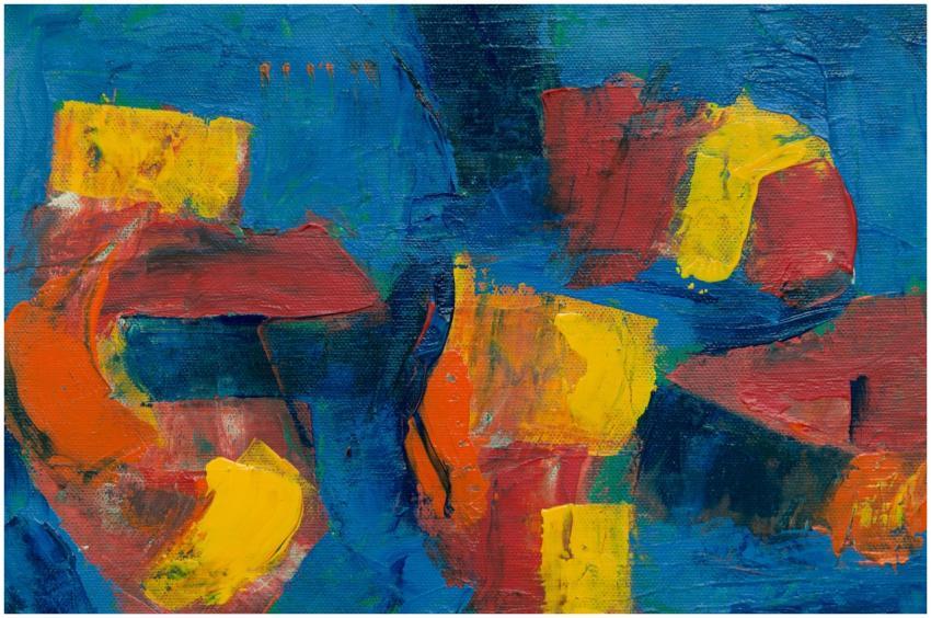 Dynamic abstract art full of vibrant colors and bo